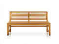 Banc de jardin - bois - 158x51x81 cm - naturel - style contemporain