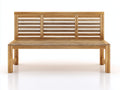 Banc de jardin - Bois - 150x58x88 cm - Bois naturel - Style classique