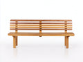 Banc de jardin - bois - 155x50x80 cm - naturel-marron - style contemporain
