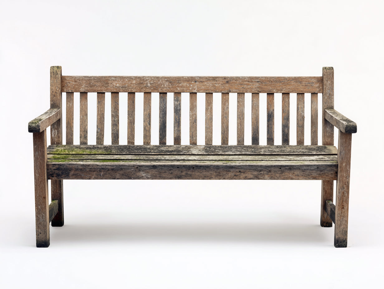 Banc de jardin - Bois - 145x55x84 cm - Bois vieilli - Style rustique