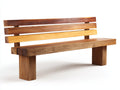 Banc de jardin - bois - 160x52x85 cm - naturel-marron - style contemporain